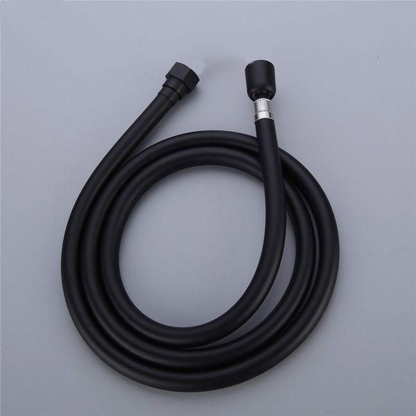 

1.5M PVC Flexible Shower Hose 360 Degree Winding Preventing Explosion-proof Pipes Bathroom Shower Set Accessories Silver & Black