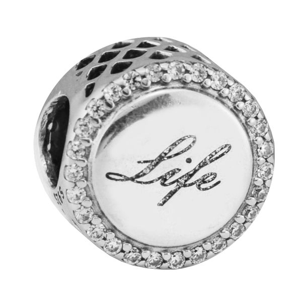 

Новый подходит Pandora бисер браслет DIY ювелирные изделия аутентичные стерлингового серебра 925 Chai Life Clear CZ подвески бусины для изготовления ювелирных изделий аксессуары