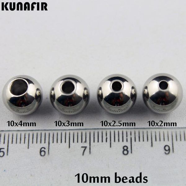 

No fade no ru t drop hipping 10mm width 2mm 2 5mm 3mm 4mm hole diy tainle teel metal bead white ilver jewelry bead 100pc z p032, Black