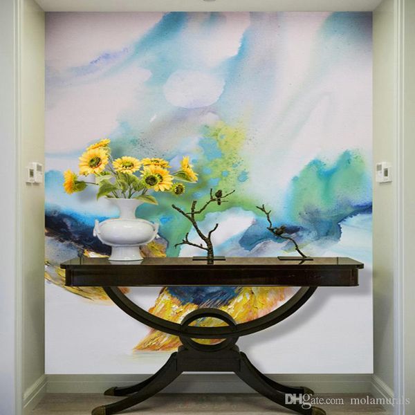 Custom Photo Wall Murals Living Room Home Decor Wood Wallpaper 3d Sunflower Oil Painting Mural Papers Size Free Mobile Wallpapers