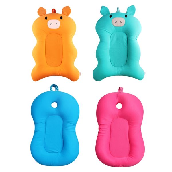 

newborn baby foldable bath tub pad infant safety shower antiskid cushion net mat may29-b