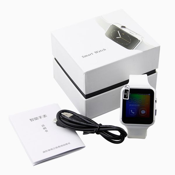 

2018 Горячие продажи SmartWatch изогнутый экран X6 Смарт-часы-браслет Телефон с SIM-картой TF Слот с камерой для Samsung Android SmartWatch