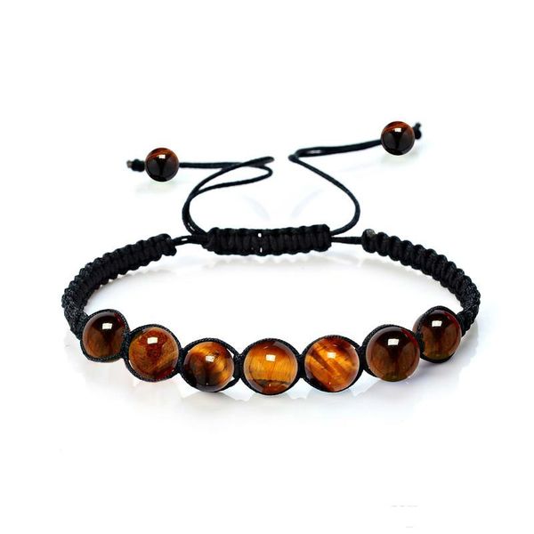 

yoga bracelet new 8mm 5 colors crystal bracelet anti-fatigue energy natural crystal stone beaded hand-woven gift bracelet jewelry, Black