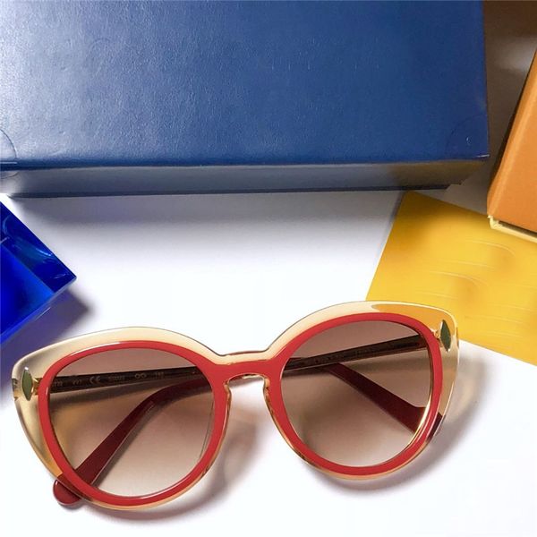 

women man vintage retro round sunglasses gold pink brown shaded oversizded sunglasses new with box numlv181117-4, White;black