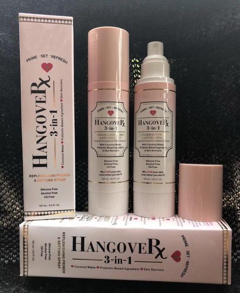 

new makeup faced hangover rx 3-in-1 replenishing primer & setting spray 4oz coconut 120ml