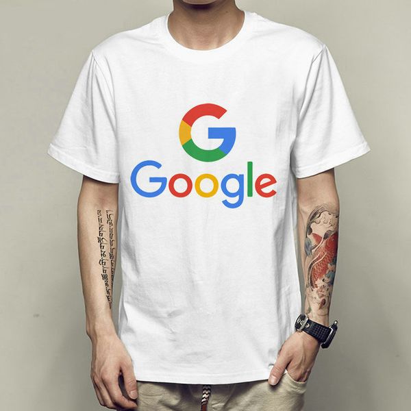 

Google chrome t shirt Popular company logo short sleeve gown Geek casual tees Unisex clothing Quality modal Tshirt