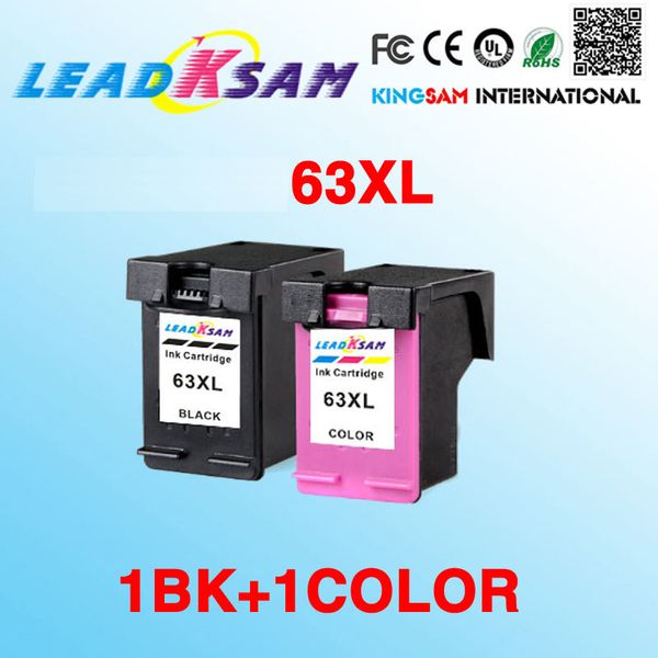 

2x ink cartridge compatible for hp63 63xl for 63 deskjet 1112 2130 2132 3630 3632 officejet 3830 4650 4652 envy 4516 4520