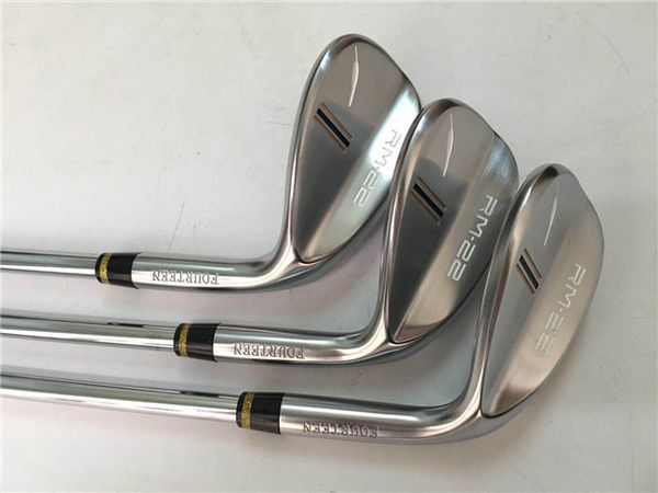 

golf clubs fourteen golf forged wedges fourteen rm-22 wedge set 52/56/58 degree steel shaft with head cover