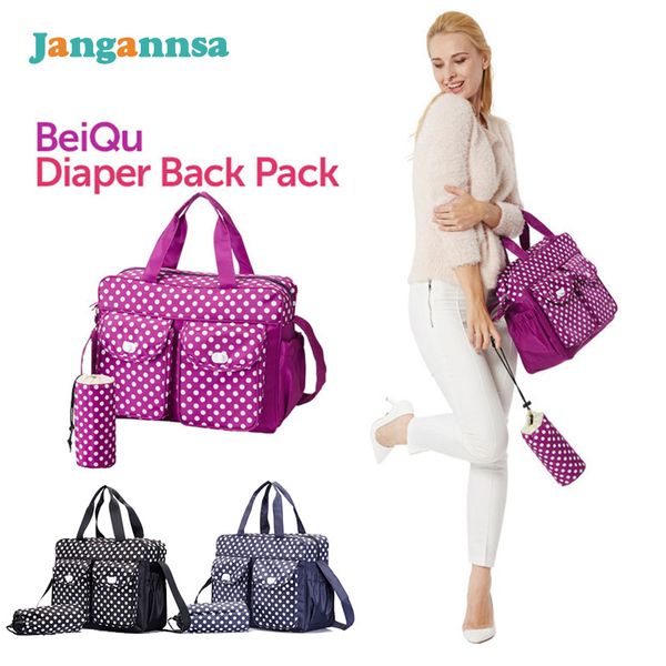 

fashion diaper bags dots mommy baby nappy bags waterproof nappy backpack large capacity travel backpack desiger baby care
