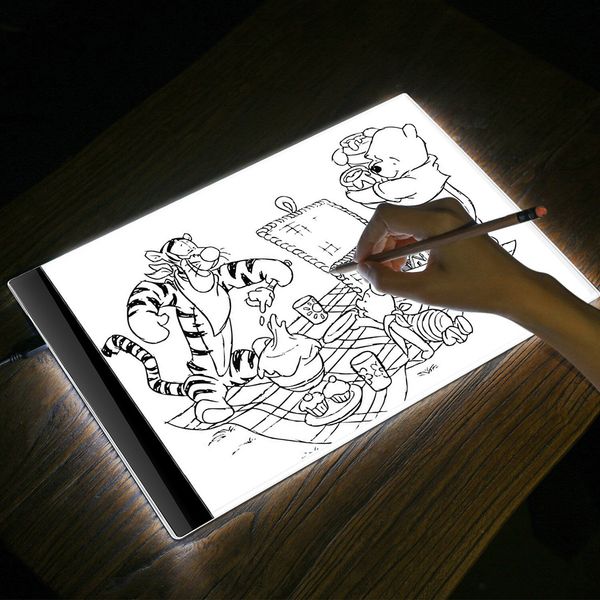 2018 Led Graphic Tablet Writing Painting Light Box Tracing Board Copy Pads Digital Drawing Tablet Artcraft A4 Copy Table Led Board