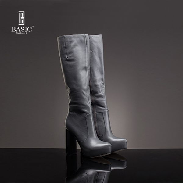 

Ba ic edition women boot winter dre genuine leather long high heel hoe zh464 05
