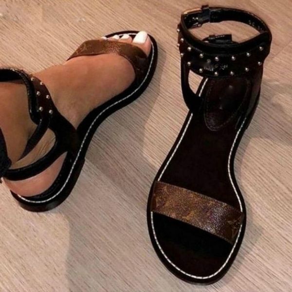 

2018 new arrival women nomad andal black gold gladiator flat hoe 35 41 with original box du t band