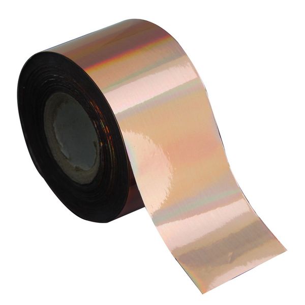 

120m*4cm matte gold rainbow laser nail art polish transfer foil tips decor holographic foil nail rolls diy materials wy246, Black