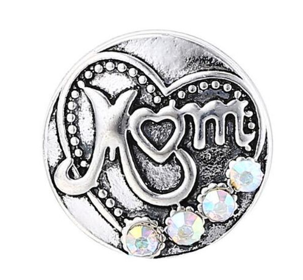 

30pcs/lot new noosa diy jewelry button round mom snap button jewelry ginger metal 18mm snap buttons fit snap bracelet bangles, Bronze;silver