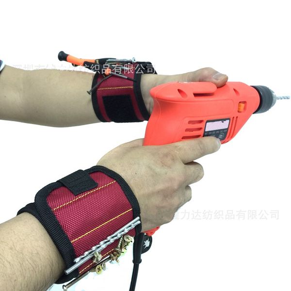 

magnetic wrist strap tool bag suction screw hardware tools maintenance parts storage wrist magnetic storage workpro