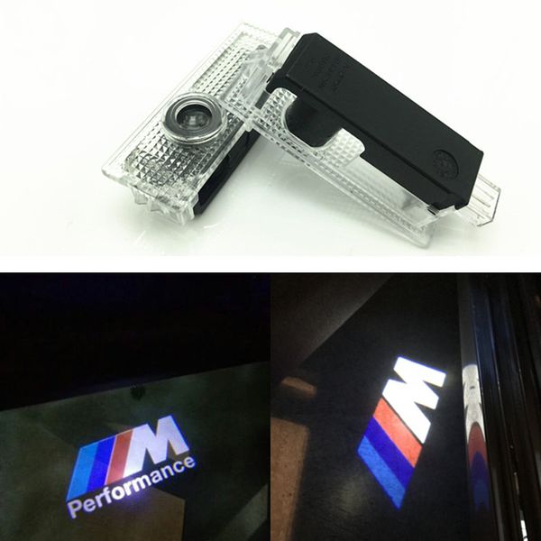

2pcs/lot led car door courtesy laser projector m performance logo ghost shadow light for bmw e39 x5 e53 528i e52 m car-styling