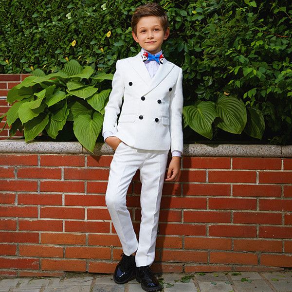 

boy fashion handsome suit two-piece suit (jacket + pants) boy graduation ceremony ball party dress support custom, Black