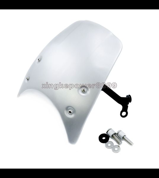 

black silver motorcycle windshield windscreen for bmw r nine t 2014-2017