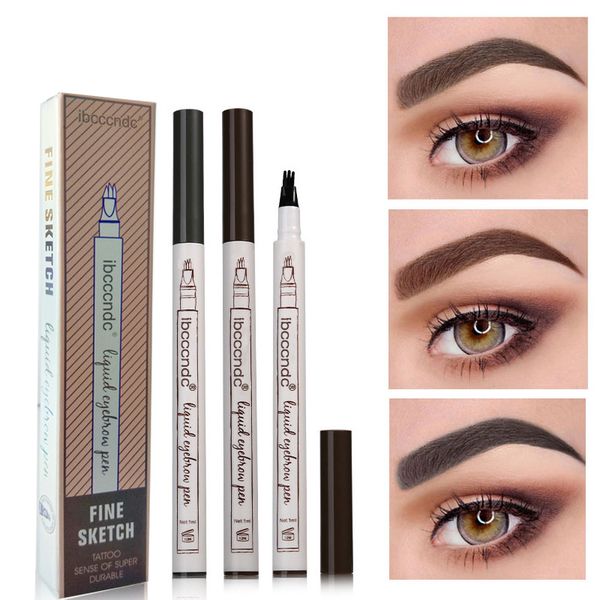 

micro fork tip eyebrow tattoo pen fine sketch enhancer waterproof eyebrow tattoo tint pencil gel makeup tools