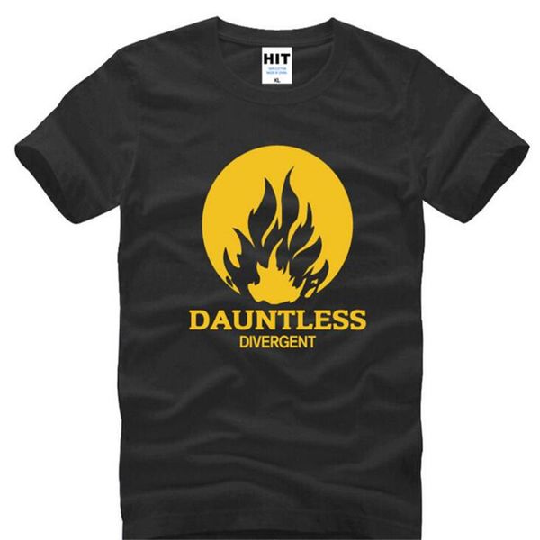 

movie dauntless divergent printed t shirts men summer style short sleeve o-neck cotton men's t-shirt new fashion tee shirt homme, White;black