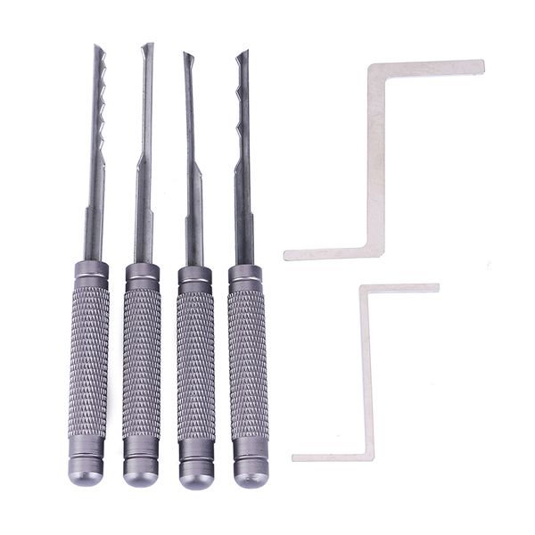 

HUK 4 Silver Handle Dimple Picks - Qualified HUK Dimple Lock Pick Set for Unlocking Dimple Locks for Sale