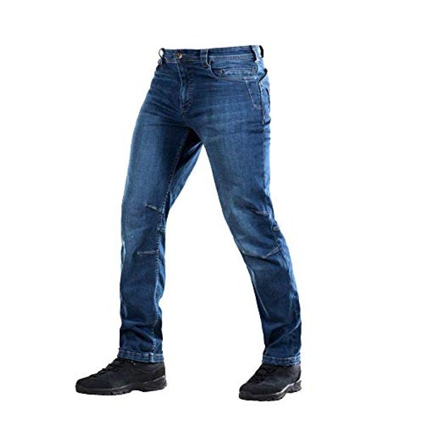 

tac tactical jeans pants men - flex denim - regular fit, Blue