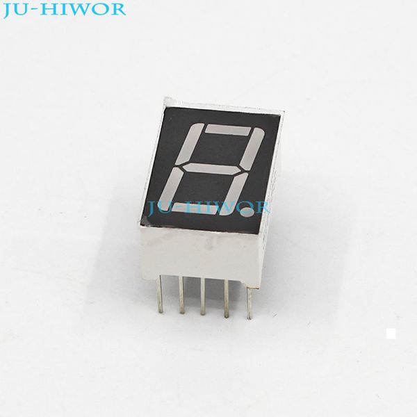 

10pcs/lot) 10 pins 5611br 0.56 inch 1 digit bit 7 segment red led display share common anode digital display