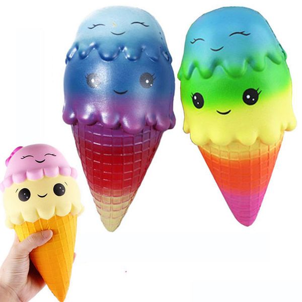 

Jumbo rainbow galaxy colorful double head ice cream qui hy toy queeze low ri ing mile face ice cream qui hy decompre ion toy