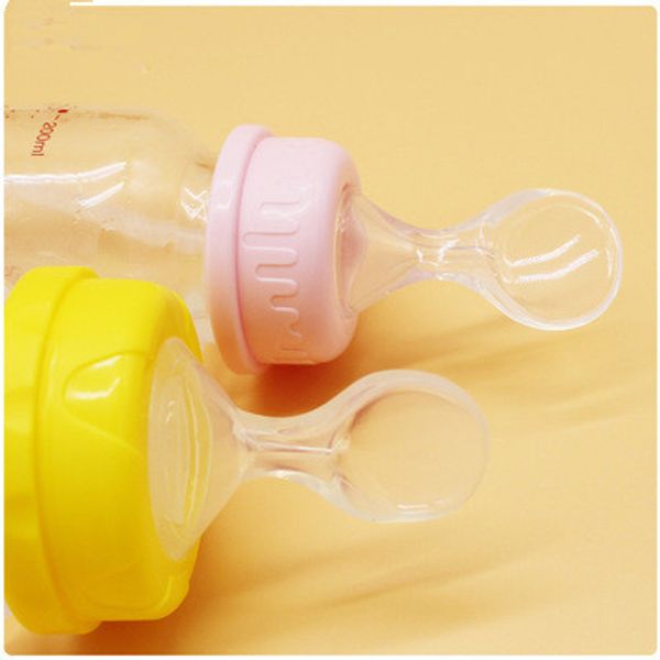 2020 Infant Silicone Feeding Bottle Nipple Spoon Rice Paste Spoon