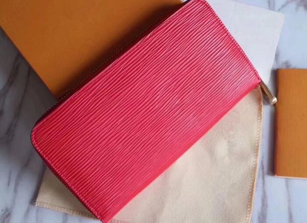 

Women leather wallets holders luxury brand designer single zippy wallet for men business credit card holder long large capacity top quality