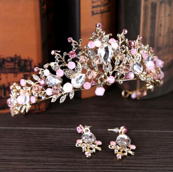 

2018 новой невеста короны орнамента кристалл корона обруч, корейская версия свадебных волос, короны дня рождения, свадебных украшения, Slivery;golden