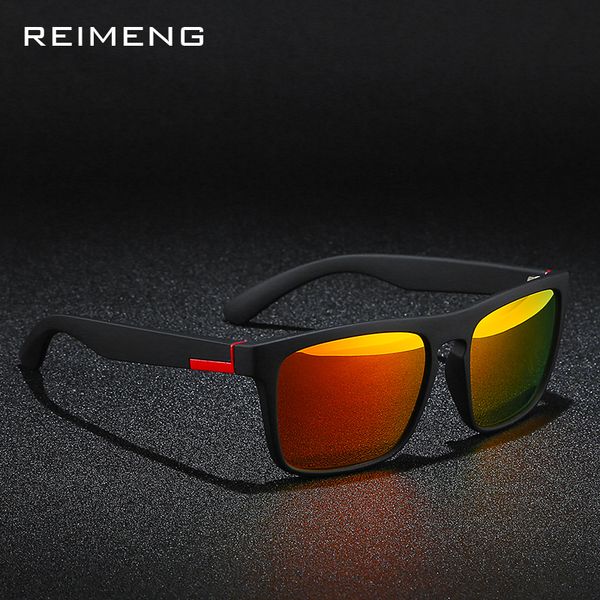

reimeng 2018 brand desige resin hd polarized sunglasses men for women sport eyewear driving sun glasses men uv400, White;black