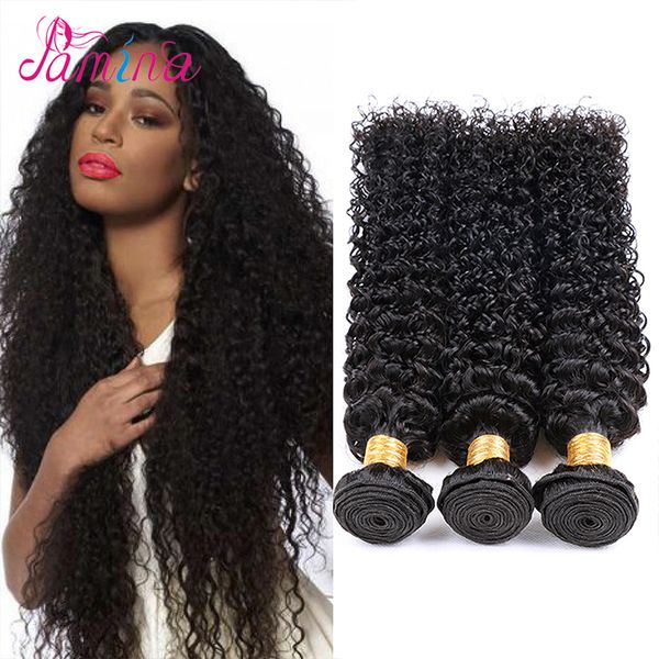 Virgin Mongolian Kinky Curly Hair Weft Mongolian Virgin Human Hair