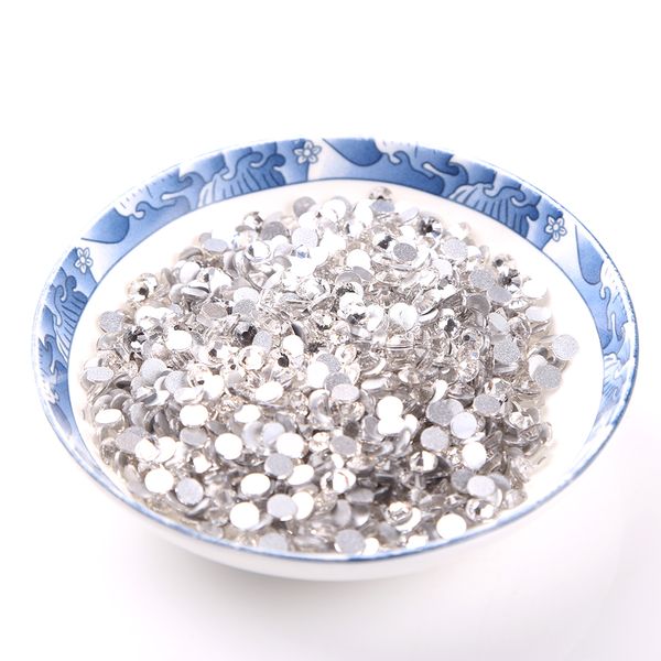 

Modern clear color 1440 piece 20 gla flat back non hot fix rhine tone for clothe and nail afe packaging