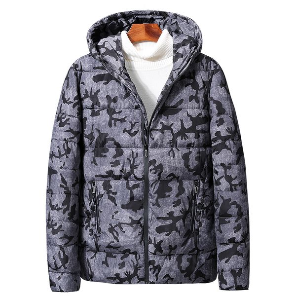 

6xl 7xl 8xl 9xl winter men parkas camouflage jacket casual outwear thicken warm hooded outwear coat windproof grey blue red, Black