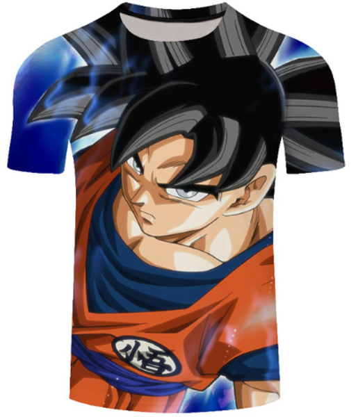 

новое прибытие мужчины / женщины классический аниме dragon ball унисекс 3d футболка гоку мультфильм summe мода стиль хип-хоп повседневная фу, White;black