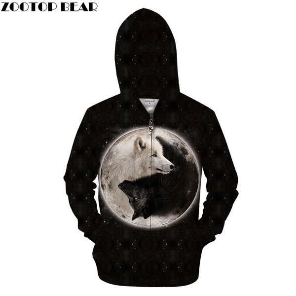 

ying & yang in dark men zip hoodies 2018 new black mens hoody zipper sweatshirts autumn tracksuit pullover drop ship