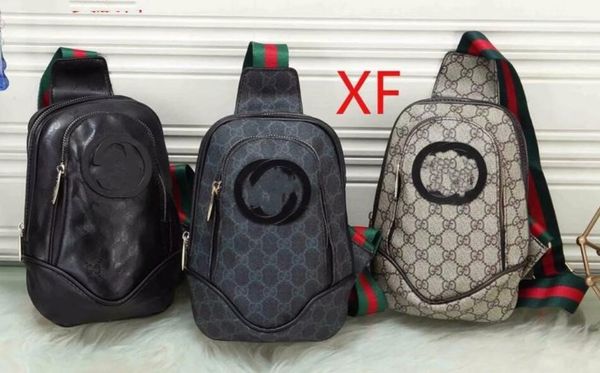 

New men's classic chest bag casual outdoor sports shoulder Messenger bag multi-function chest small bag free post