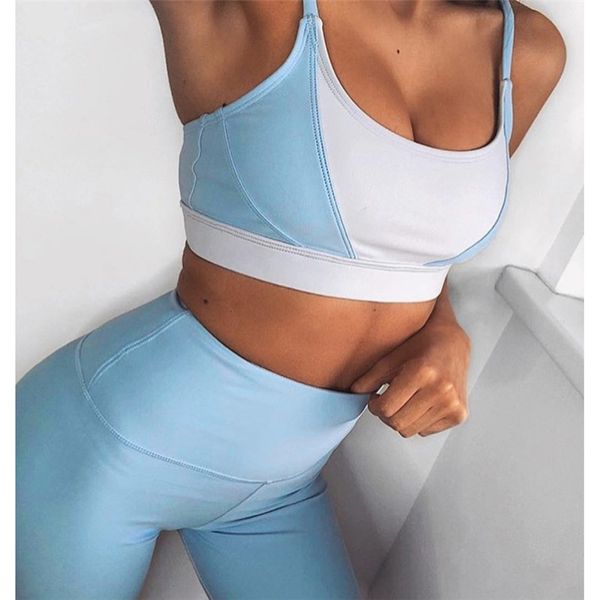 

women yoga fitness sports sets gym workout sportswear 2pcs set tracksuits sport bra+yoga pants sport yoga suit set, White;red