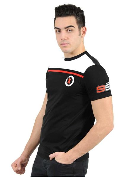 

2018 moto gp jorge lorenzo 99 t-shirt sports riders team racking motorcycle men's casual t-shirt black