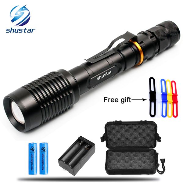 CREE USA XML-T6 TACTICAL TORCH FLASHLIGHT WATERPROOF 2x18650 SECURITY 4000lumen