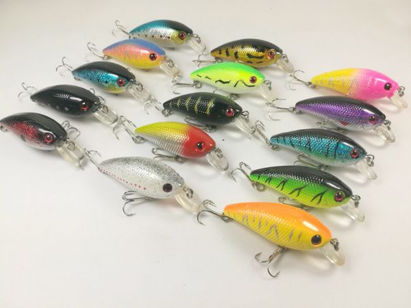 

lot15 fishing lures crankbait hooks 8.6g/6.5cm