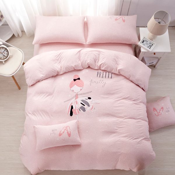 100 Cotton Knitted Exclusive Bedding Set Ballet Girl For Kids