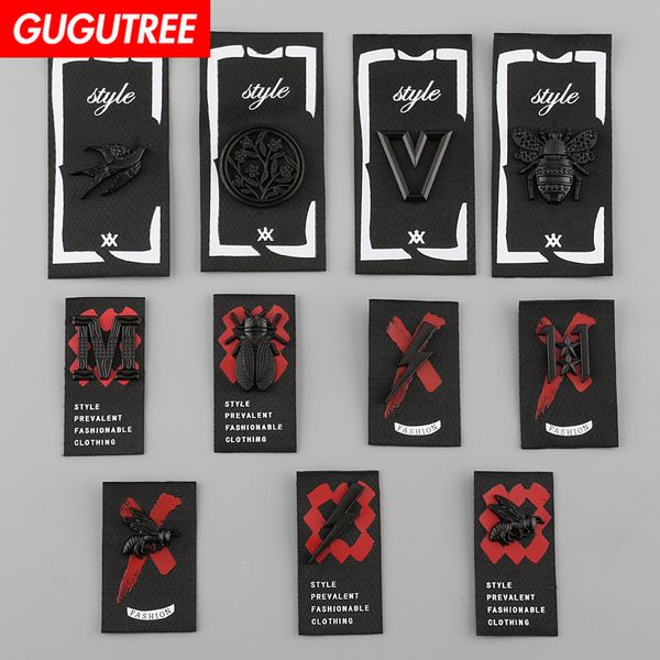 

gugutree embroidery metal patches individuality patches badge patch applique patch for coat,t-shirt,hat,bags,sweater,backpack mp-8, Black
