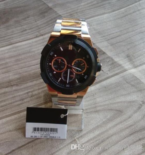 

men supernova two-tone stainless steel 1513358 watch, Slivery;brown