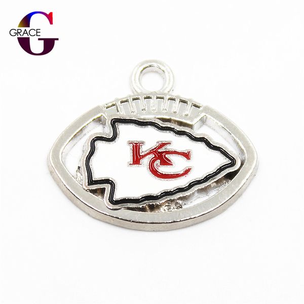 

20 шт. / лот эмаль футбол мотаться подвески для спорта женщины ожерелье серьги плавающей подвески diy ювелирных изделий, Bronze;silver