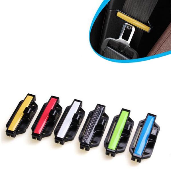

2pcs/lot car seat belt clamp buckle adjustment lock safety belt protection clip fastener for vehicle 7 colors seatbelt ser