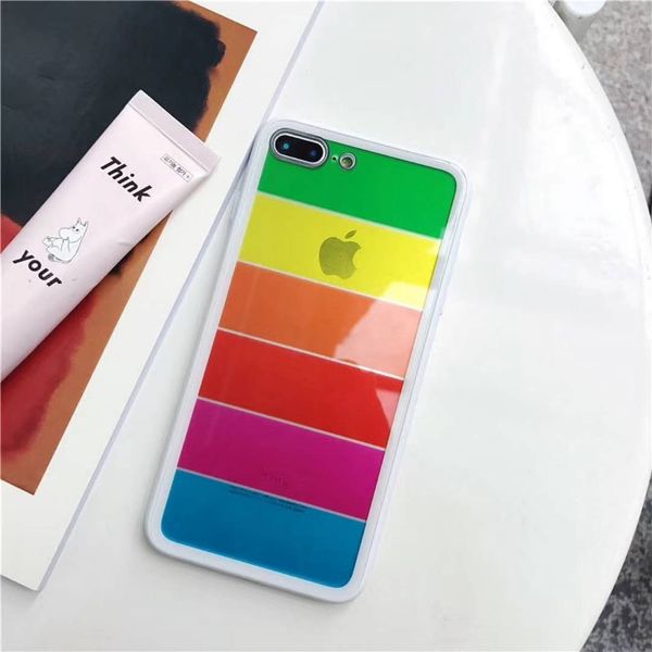 

for iphone x case rainbow color design for goophone x designer phone case tempered glass phone cover