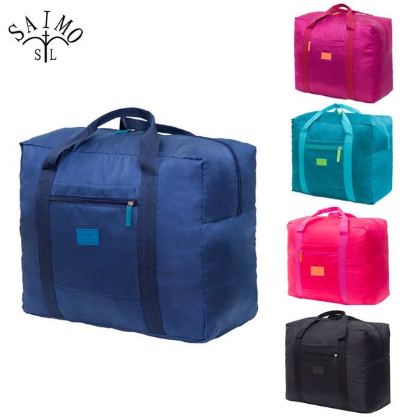 

convenient fashion folding portable travel bag nylon waterproof traveler love bag large capacity hand baggage snb003