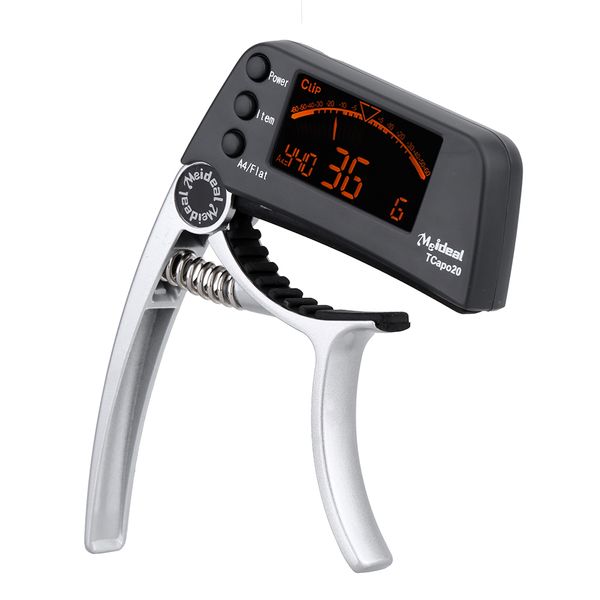 

meideal tcapo20 guitarras capo quick change key guitarras capo tuner para elÃ©ctrica guitarras piezas bajo ukuleles aleaciÃ³n cromÃ¡tica